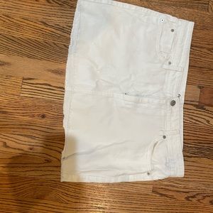 Gap white denim skirt